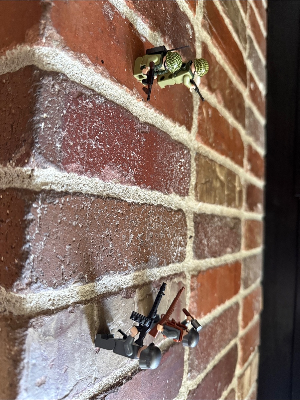 Lego Olive Green and Black Mini Soldier Hook Set ww2